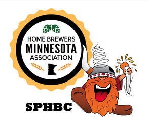 Image of Saint Paul Homebrewers Club logo and Minnesota Home Brewers Association logo.